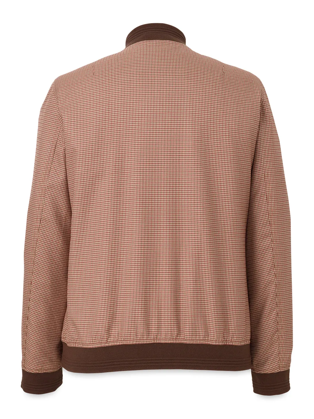 Microfiber Check Baseball Jacket sold by Paul Fredrick product image thumbnail 5