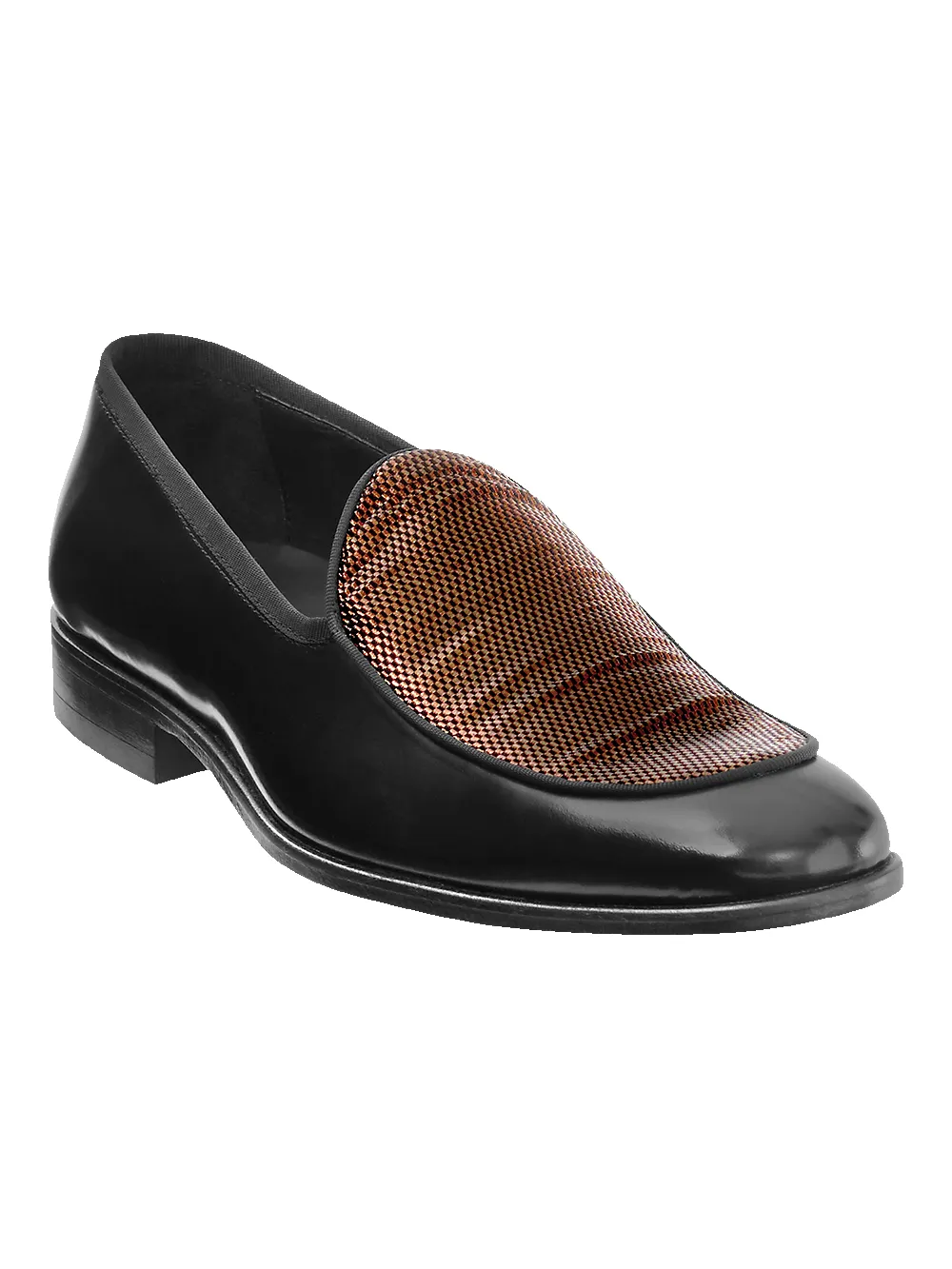 Atlas Venetain Loafer - Black/copper sold by Paul Fredrick