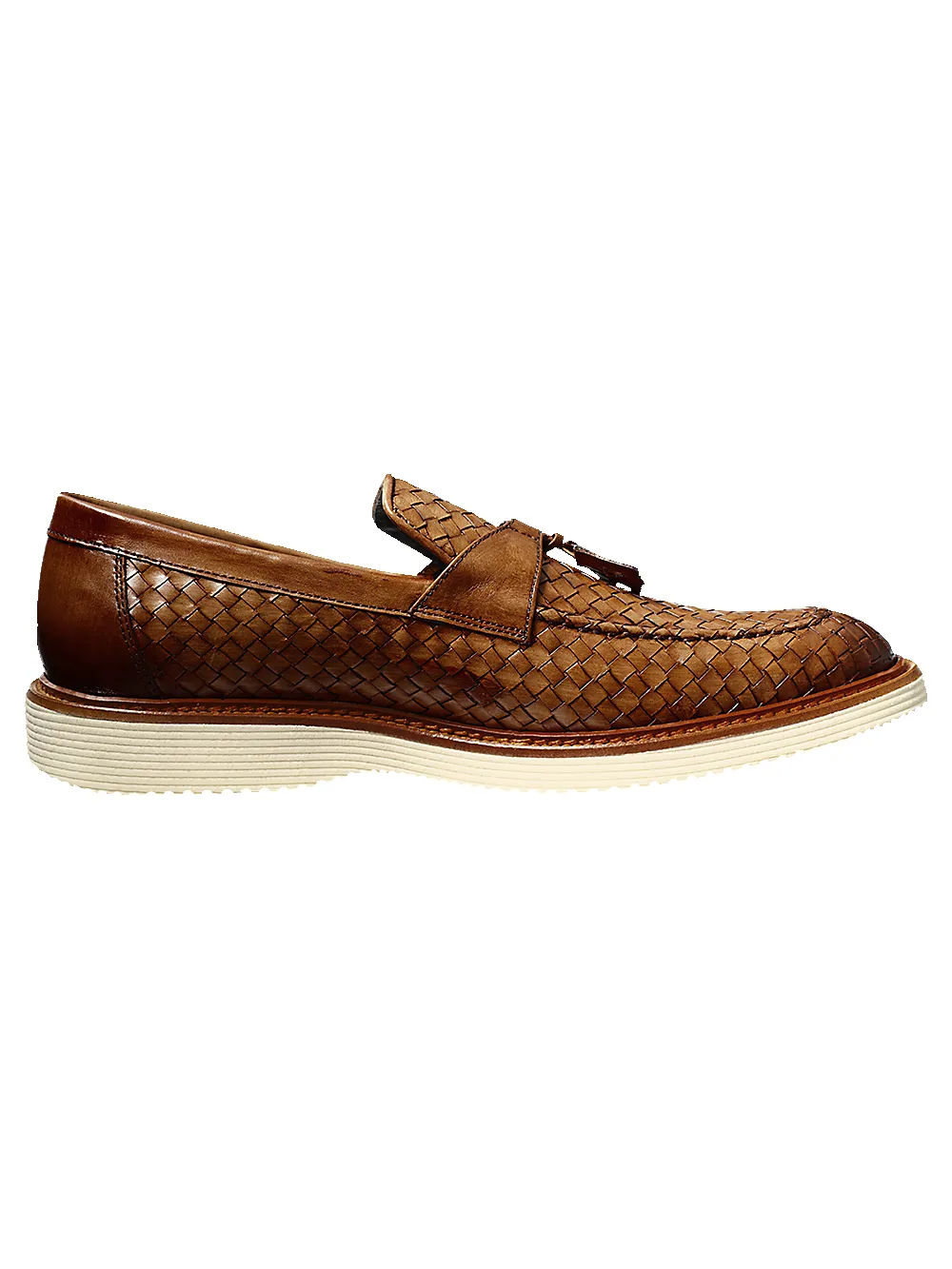 Jasper Tassel Loafer - Chestnut sold by Paul Fredrick product image thumbnail 2