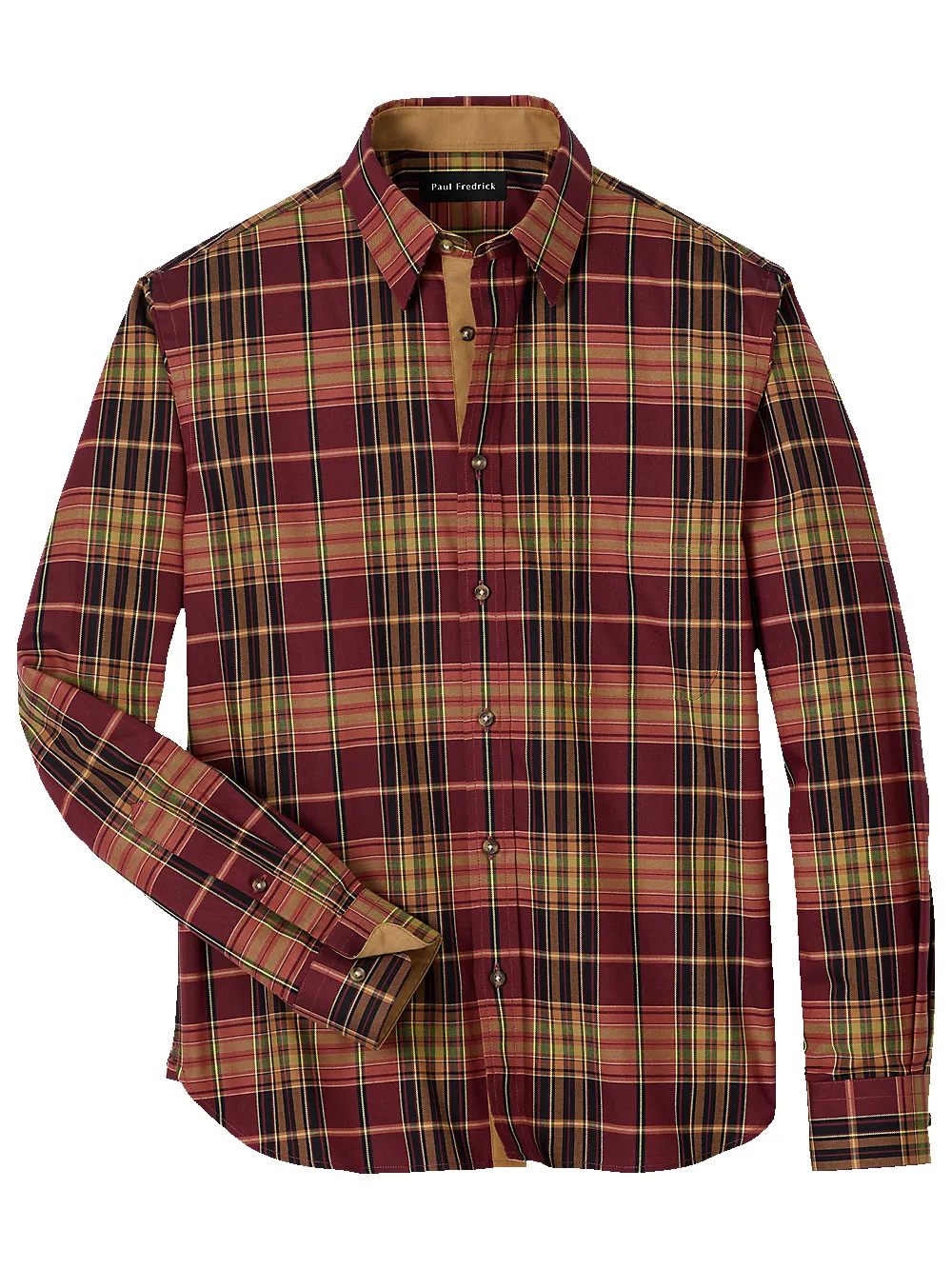 Cotton Plaid Casual Shirt - Multi sold by Paul Fredrick