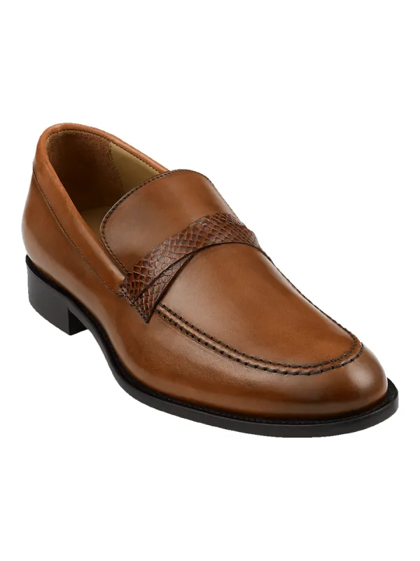 Cody Belted Loafer - Chestnut sold by Paul Fredrick