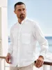 Linen Solid Casual Shirt sold by Paul Fredrick