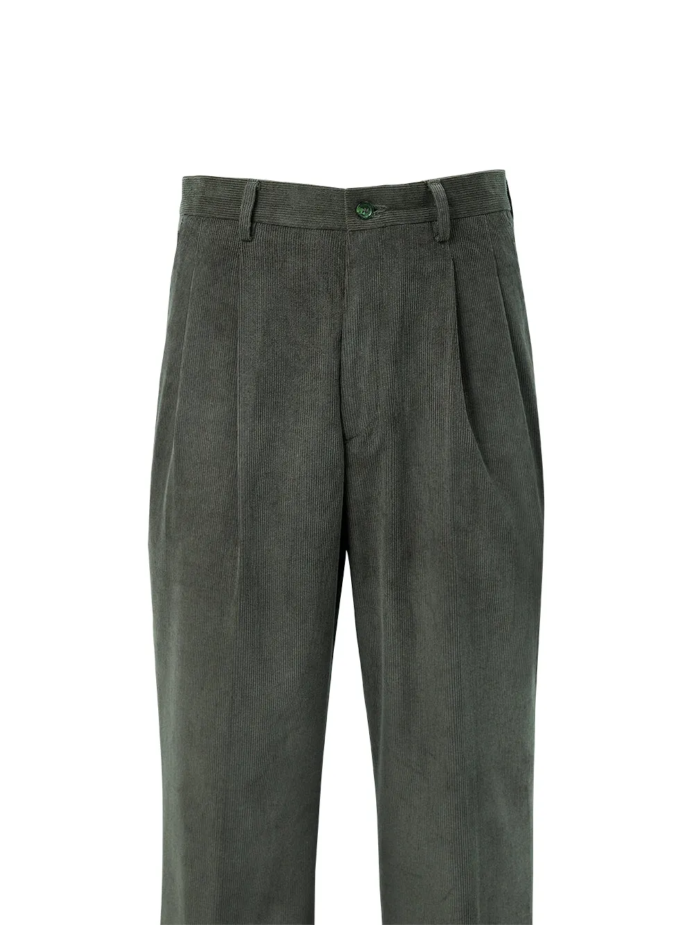 Corduroy Pants - Dark Sage sold by Paul Fredrick product image thumbnail 2