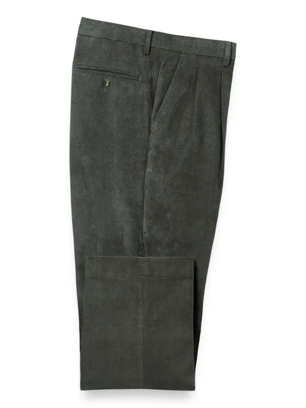 Corduroy Pants - Dark Sage sold by Paul Fredrick