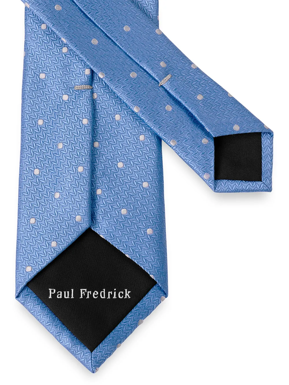 Dot Woven Silk Tie sold by Paul Fredrick product image thumbnail 3