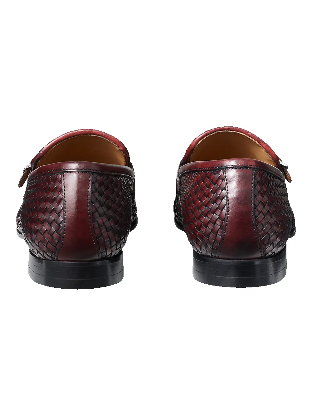 Brennan Belted Loafer - Burgundy sold by Paul Fredrick product image thumbnail 4