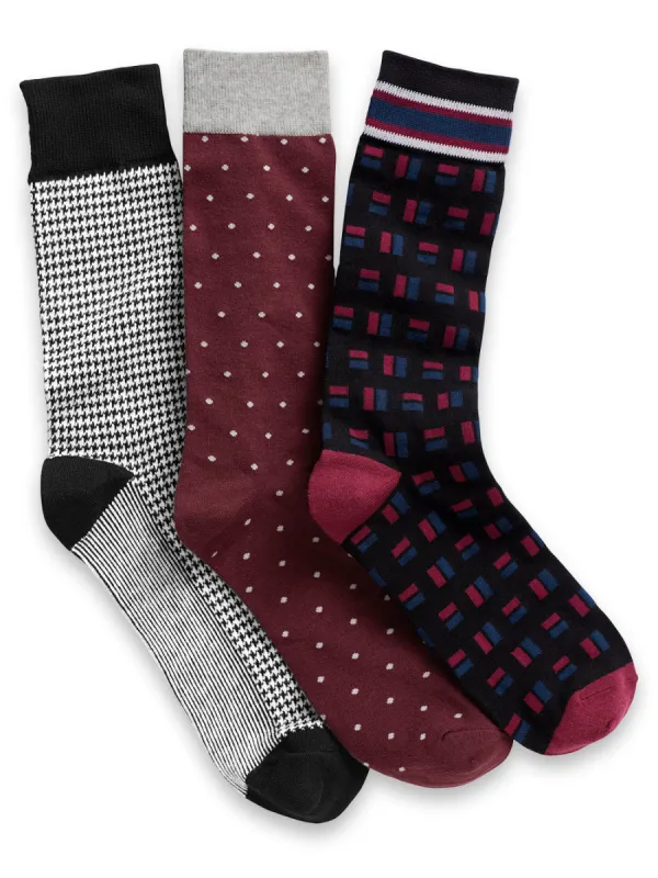 3 Pack Cotton Blend Sock sold by Paul Fredrick