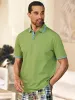 Mercerized Cotton Pique Three Button Polo - Light Blue sold by Paul Fredrick