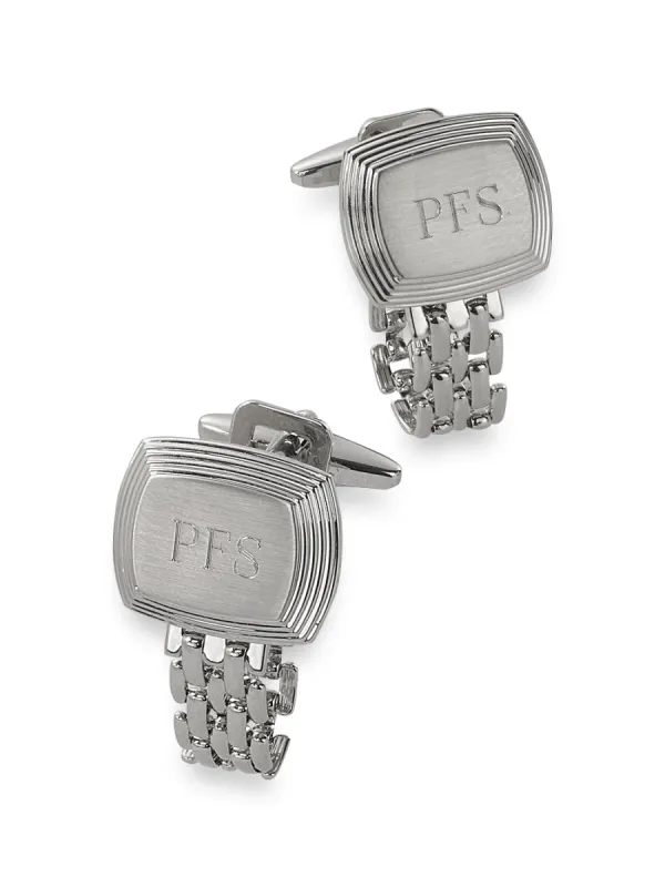 Chain Wrap Engravable Cufflinks sold by Paul Fredrick