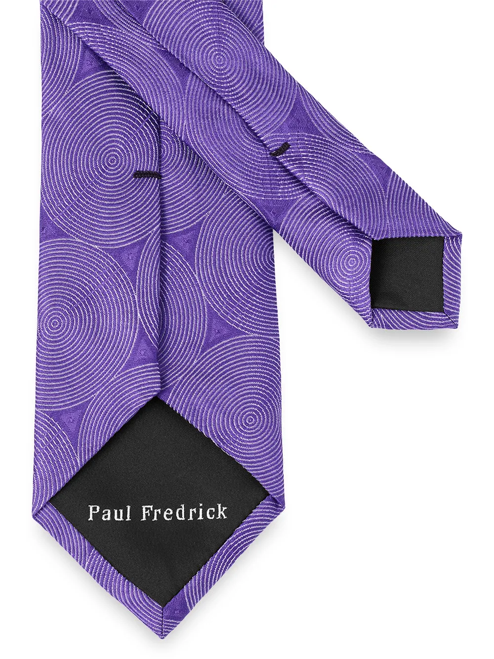 Circles Woven Silk Tie sold by Paul Fredrick product image thumbnail 3