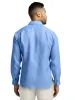 Linen Solid Casual Shirt - Light Blue sold by Paul Fredrick