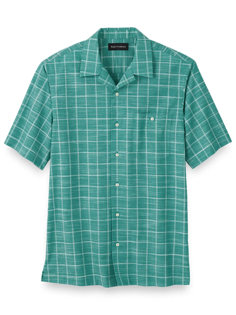 Cotton Windowpane Casual Shirt sold by Paul Fredrick