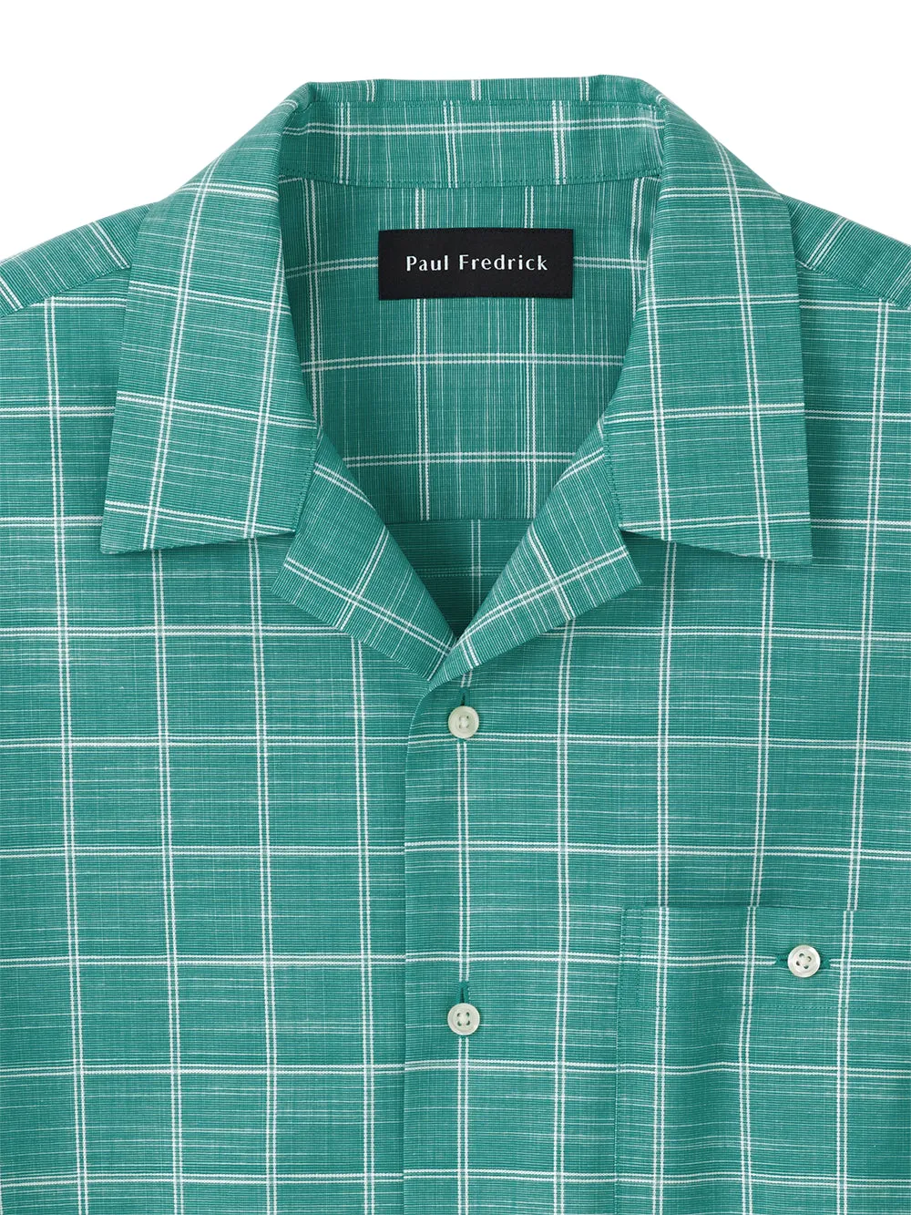 Cotton Windowpane Casual Shirt sold by Paul Fredrick product image thumbnail 2