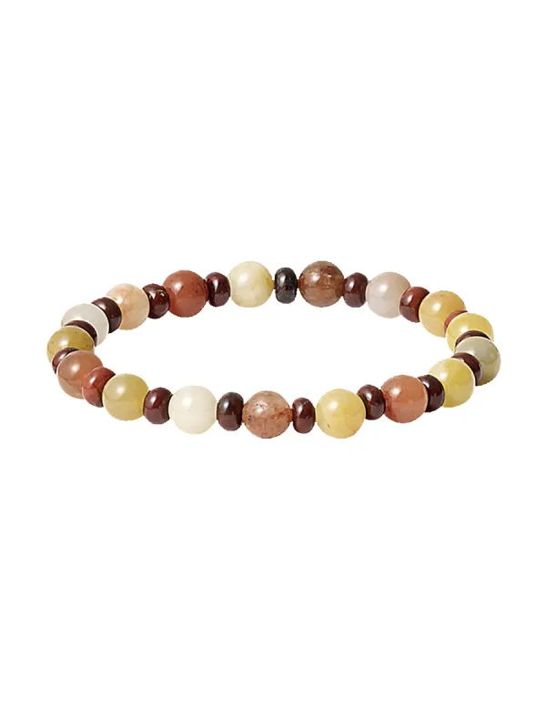 Semi Precious Bead Bracelet - Multi sold by Paul Fredrick