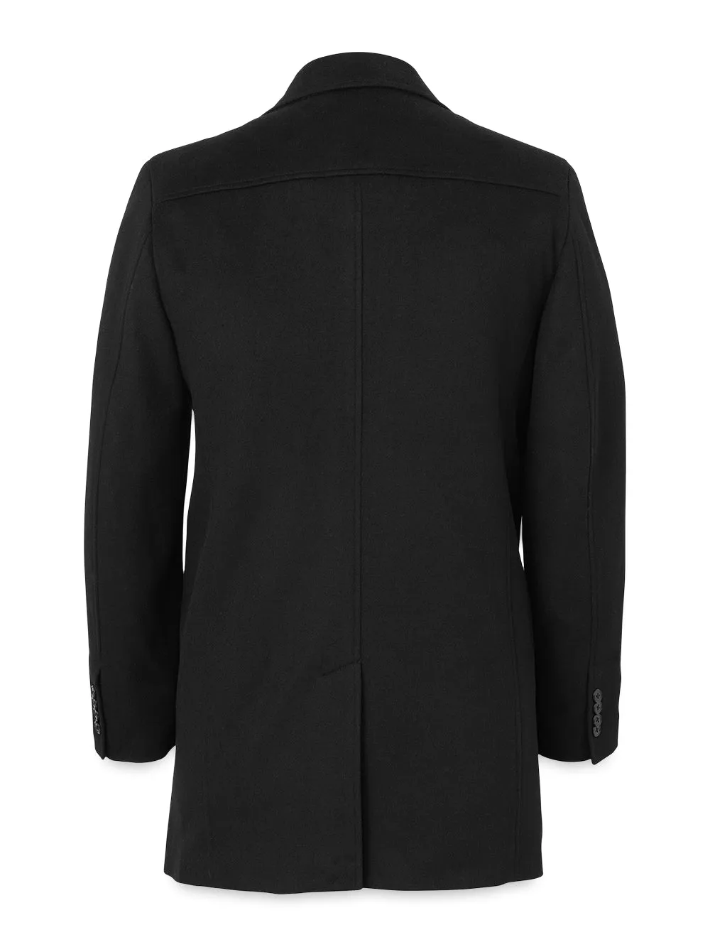 Wool Blend Topcoat - Black sold by Paul Fredrick product image thumbnail 4