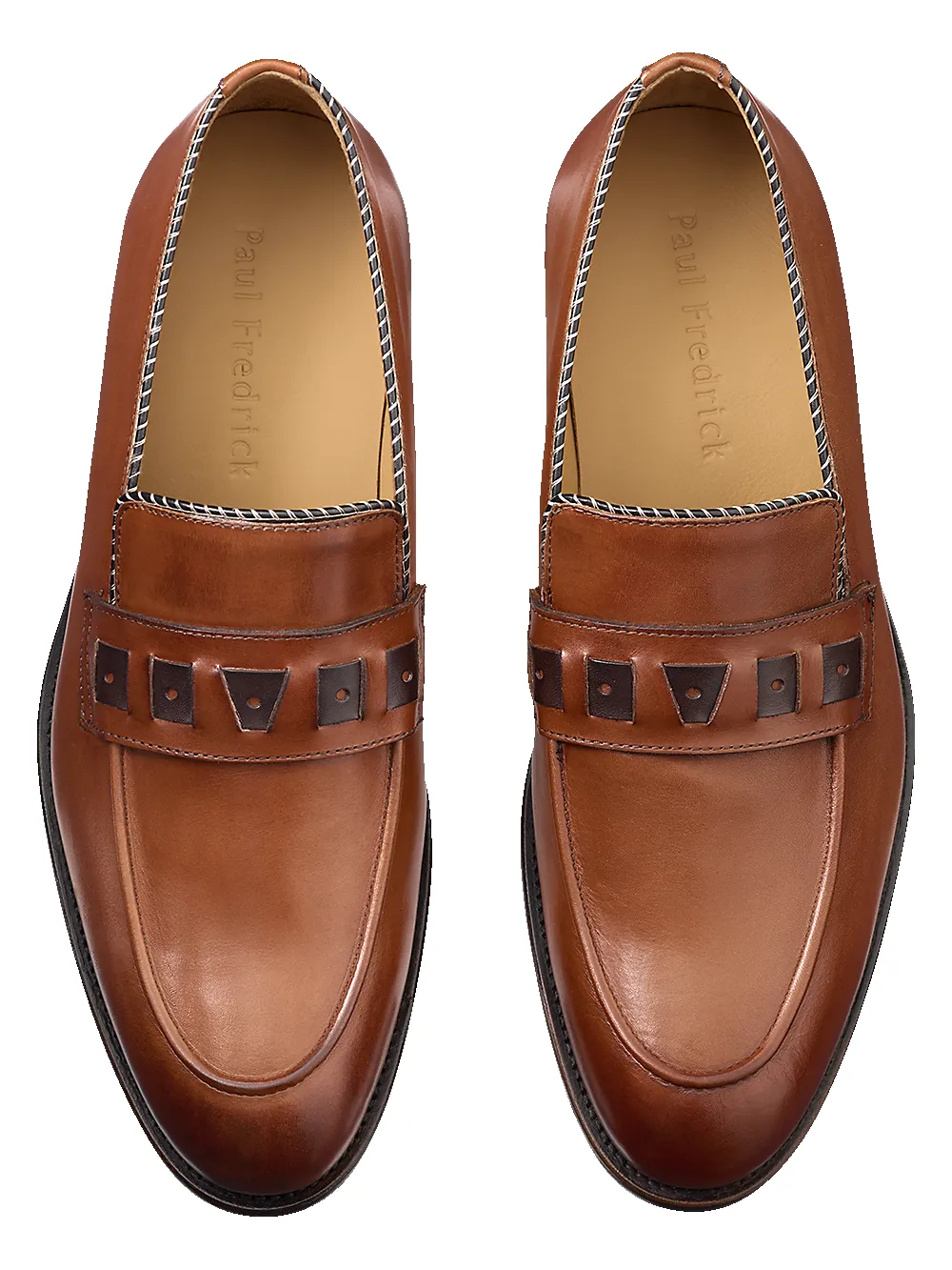 Hugh Penny Loafer - Chestnut sold by Paul Fredrick product image thumbnail 3