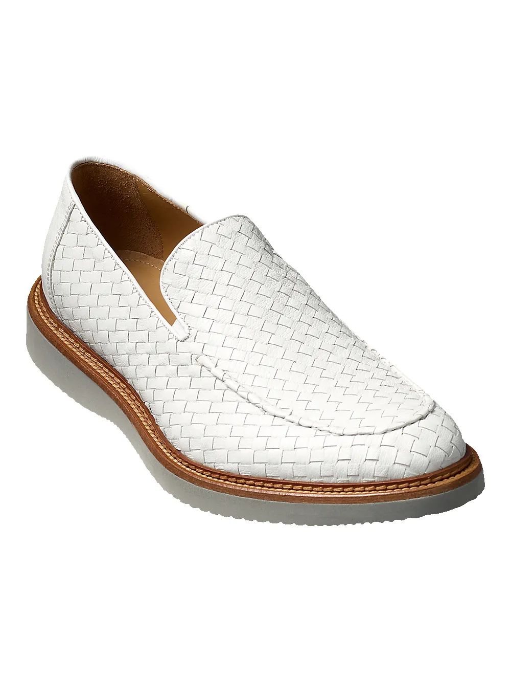 Noah Hybrid Venetian Loafer - White sold by Paul Fredrick