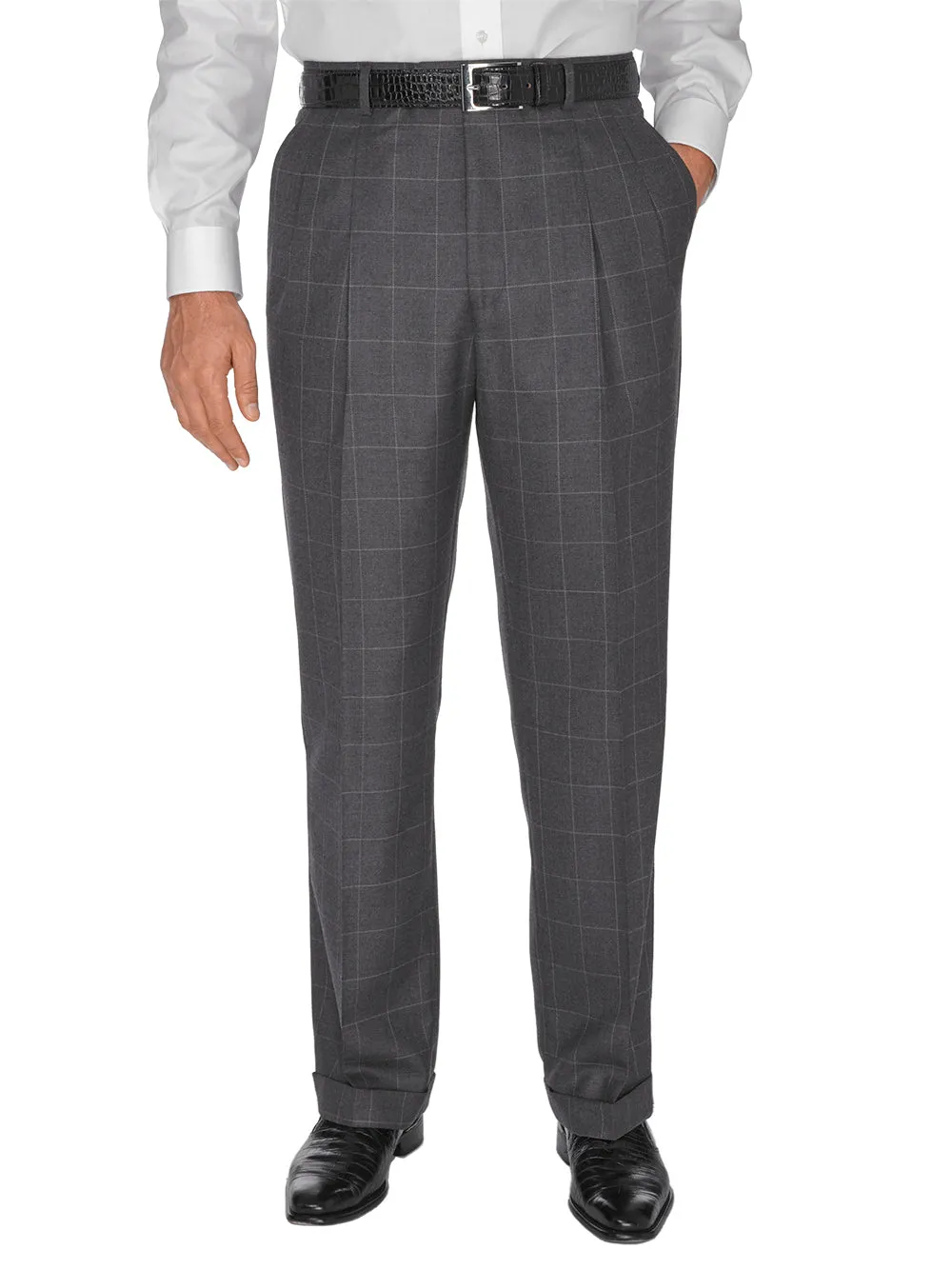 Wool Pleated Suit Pants sold by Paul Fredrick