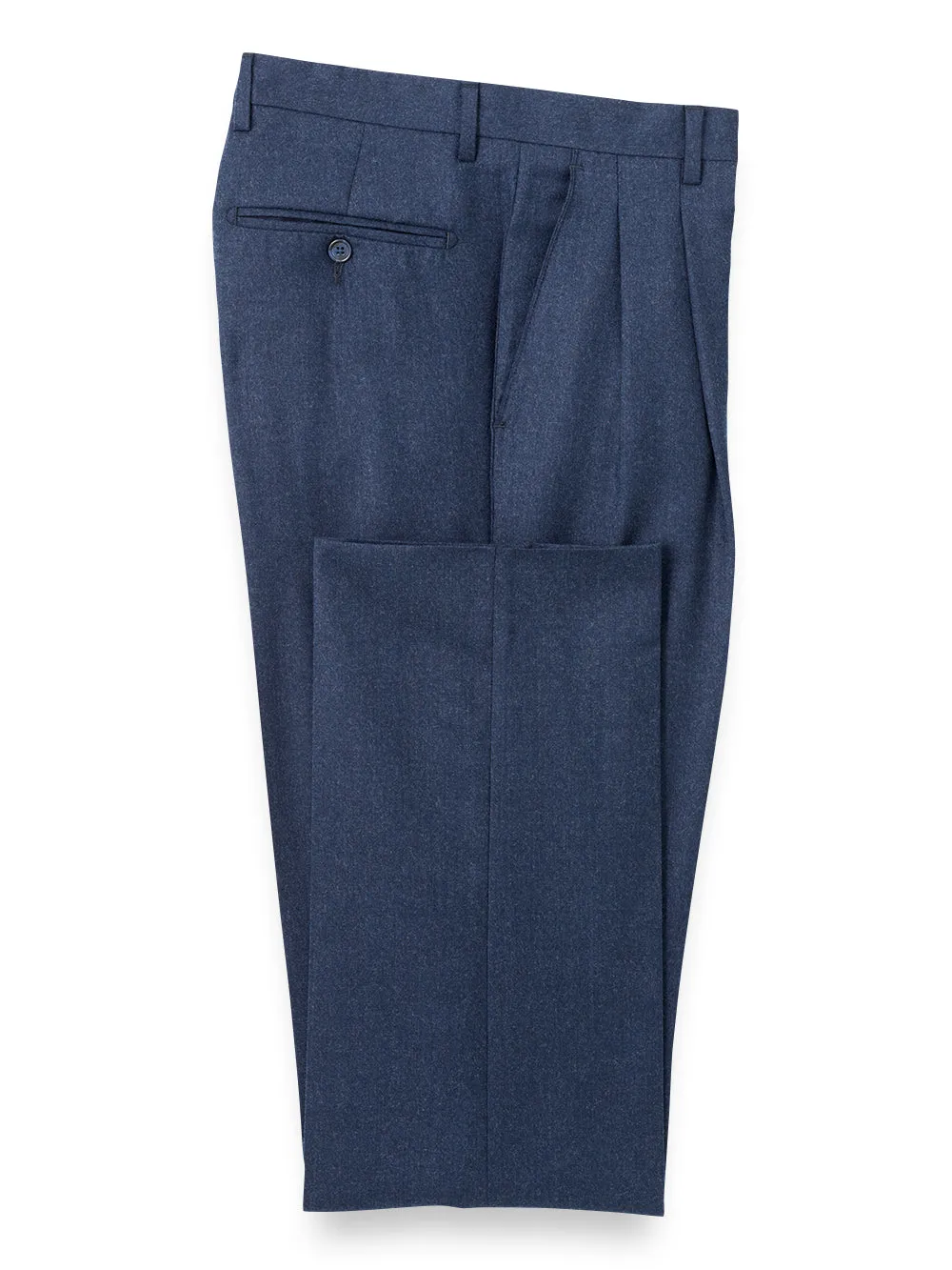 Wool Flannel Pleated Pant | Clearance sold by Paul Fredrick
