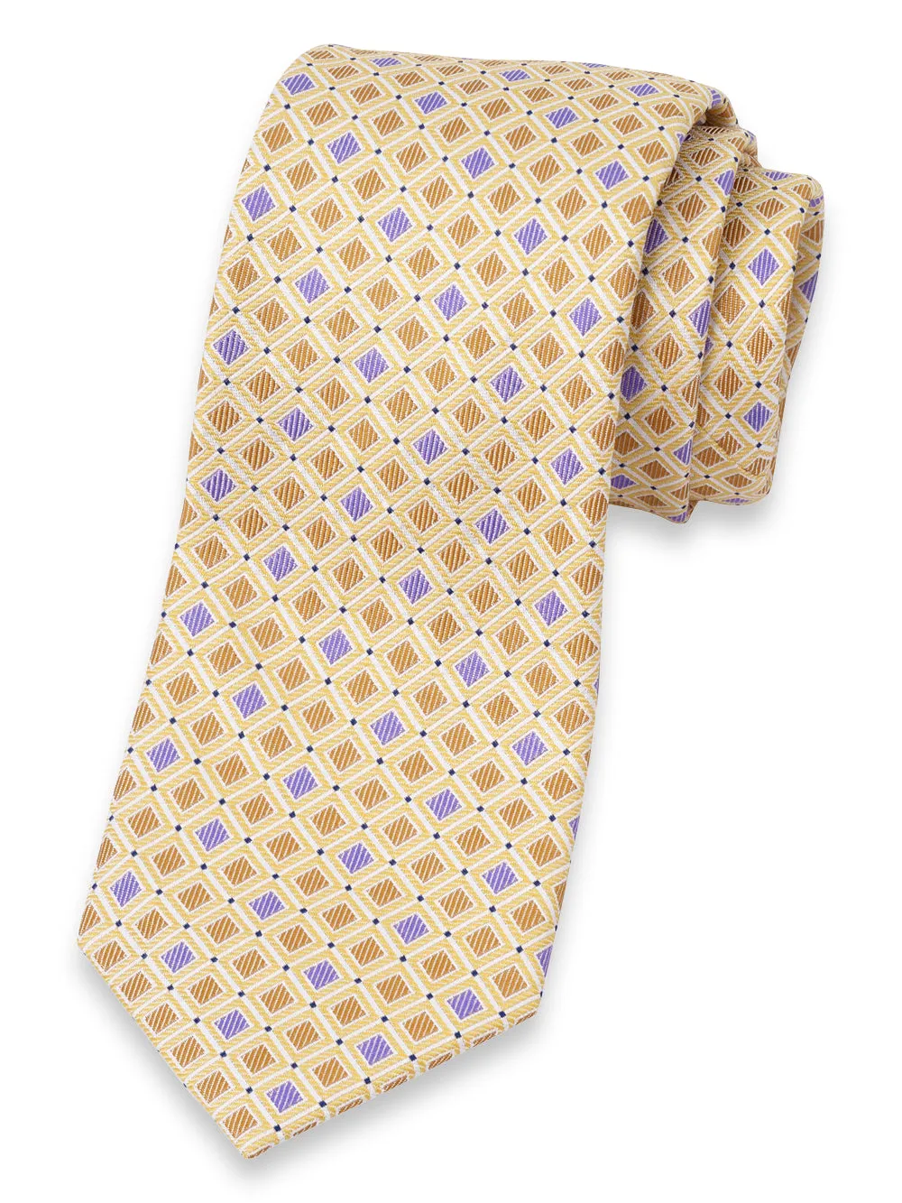 Geometric Woven Silk Tie sold by Paul Fredrick