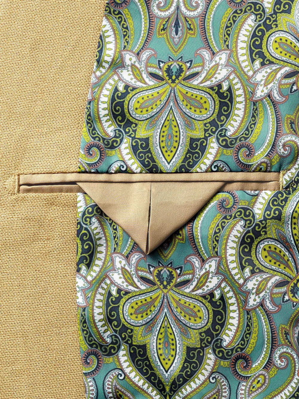 Linen Solid Notch Lapel Sport Coat sold by Paul Fredrick product image thumbnail 3