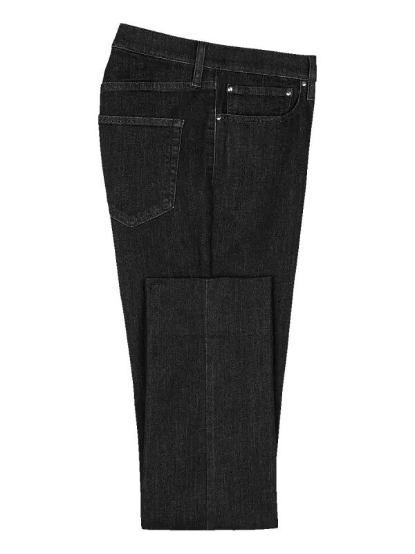 Five Pocket Denim Pants - Black sold by Paul Fredrick