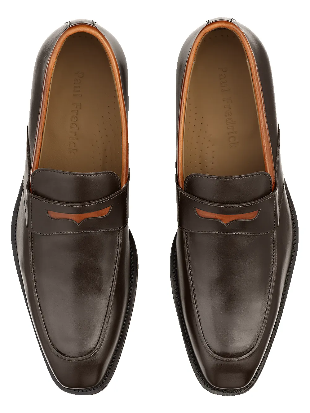 Milo Penny Loafer - Brown/tan sold by Paul Fredrick product image thumbnail 3