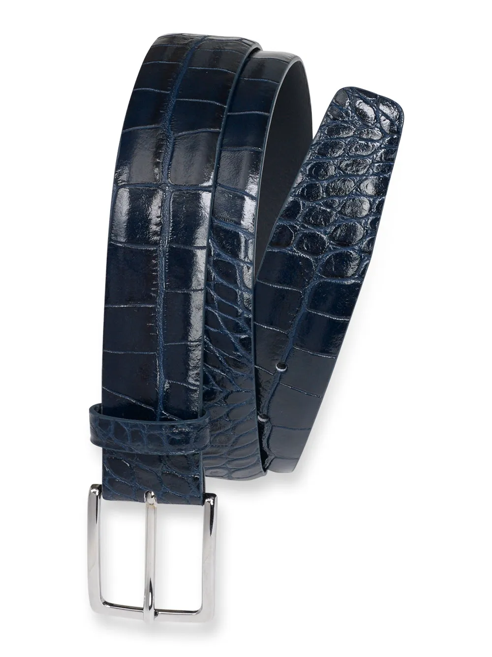 Crocodile Embossed With Changeable Buckle Belt | Clearance sold by Paul Fredrick