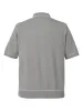 Cotton Button Front Polo - Grey sold by Paul Fredrick