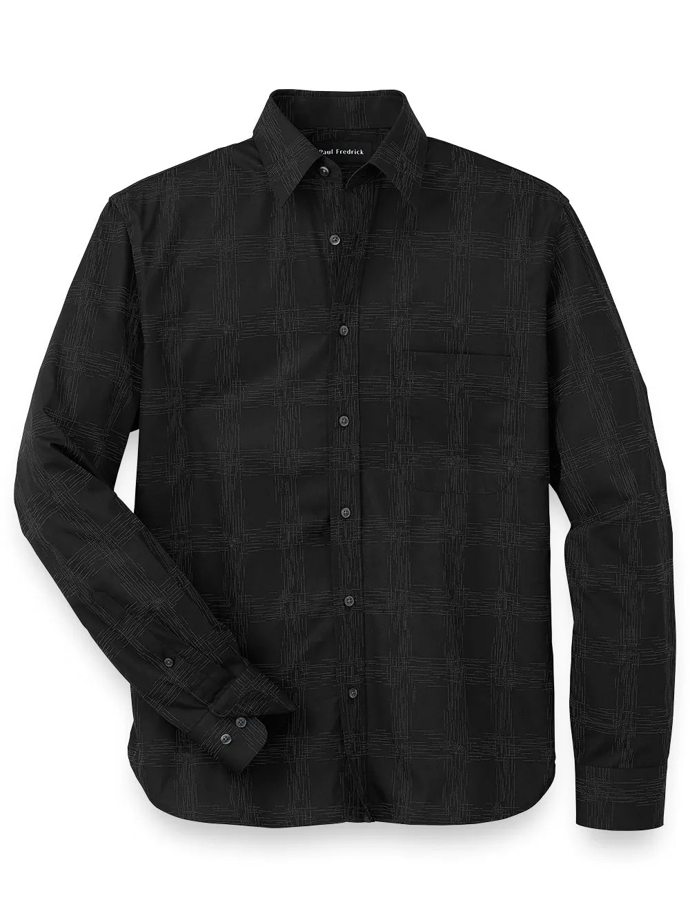 Cotton Check Print Casual Shirt sold by Paul Fredrick
