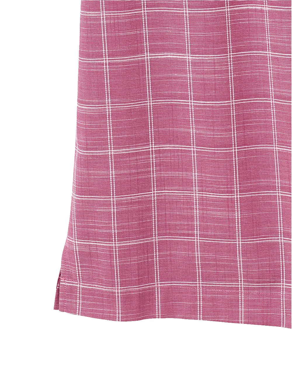 Cotton Windowpane Casual Shirt - Berry sold by Paul Fredrick product image thumbnail 3