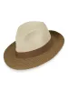 Straw Blend Fedora With Ribbon Band sold by Paul Fredrick
