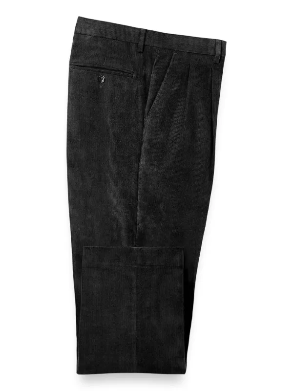 Corduroy Pants - Black sold by Paul Fredrick