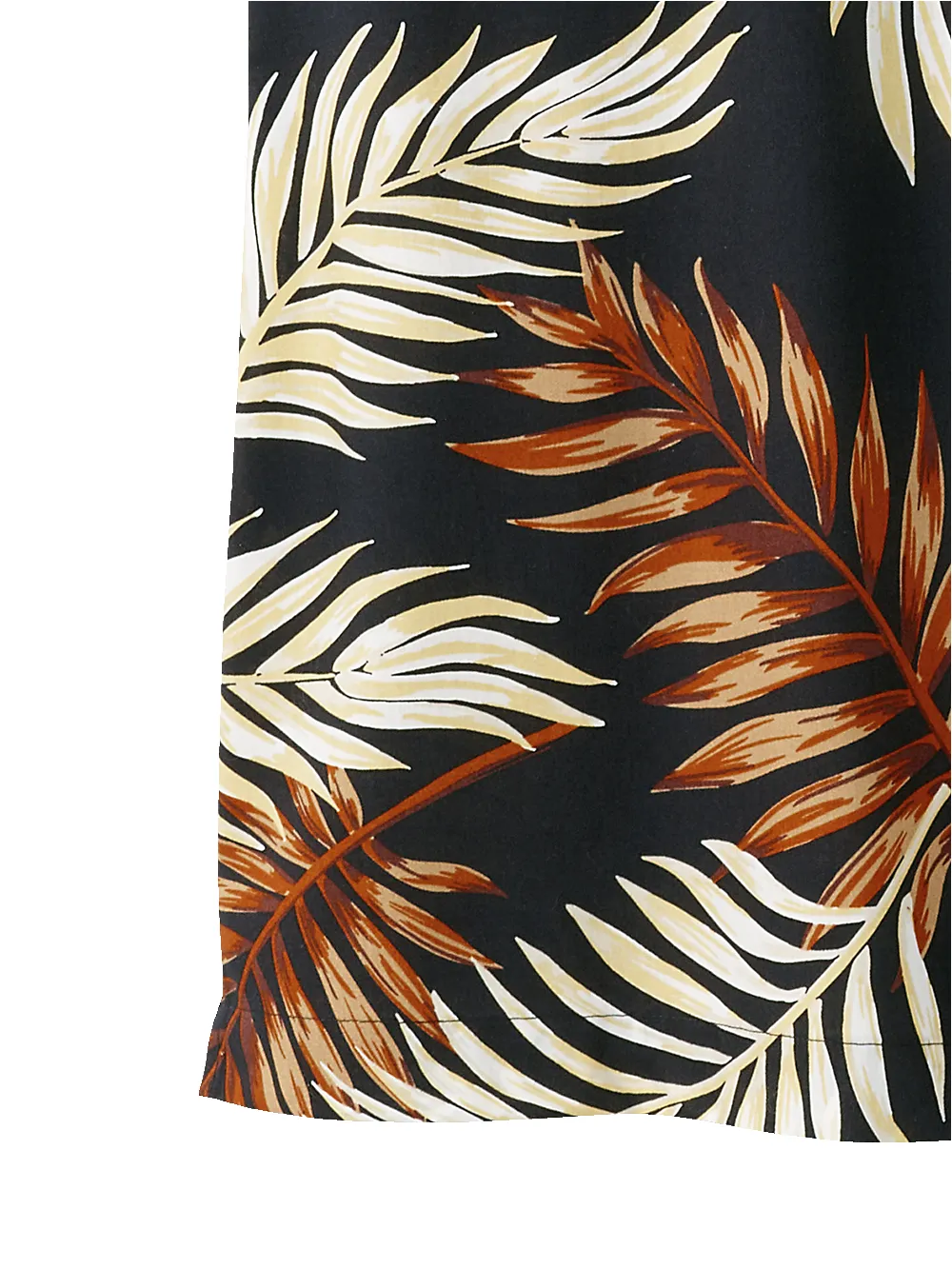 Cotton Tropical Print Casual Shirt - Black Multi sold by Paul Fredrick product image thumbnail 4