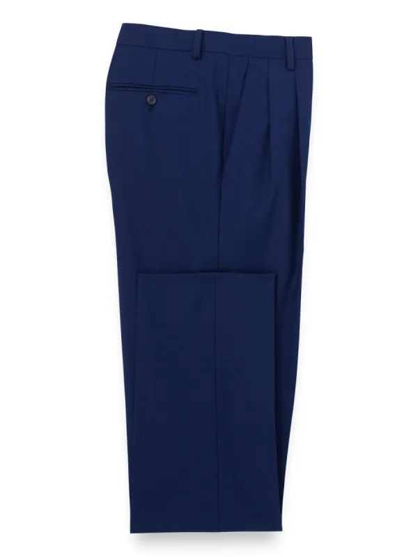 Wool Stretch Bengaline Pleated Suit Pants sold by Paul Fredrick
