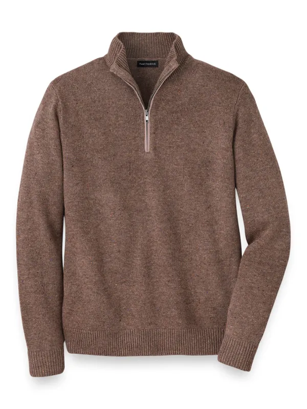 Donegal Zip Mock Neck Sweater sold by Paul Fredrick