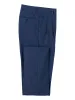 Wool Stretch Bengaline Pleated Suit Pants - Blue sold by Paul Fredrick