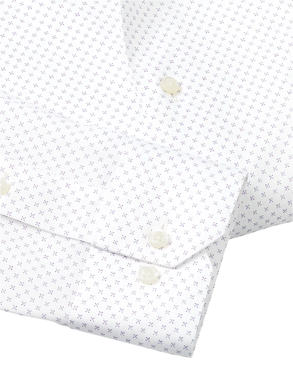 Royal Oxford Comfort Stretch Non-Iron Geometric Dress Shirt - Multi sold by Paul Fredrick product image thumbnail 4