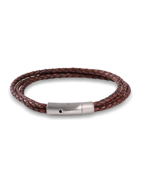 Braided Leather Bracelet made by Paul Fredrick