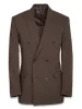 Tailored Fit Essential Wool Double Breasted Peak Lapel Suit Jacket sold by Paul Fredrick