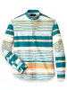 Cotton Horizontal Stripe Print Casual Shirt sold by Paul Fredrick