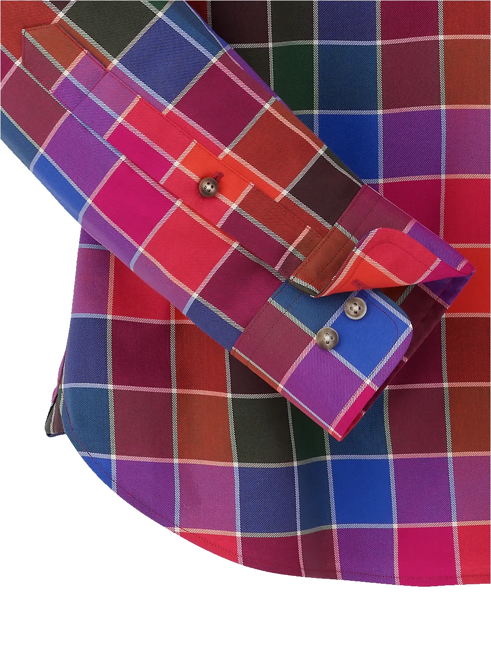 Cotton Buffalo Plaid Casual Shirt - Multi sold by Paul Fredrick product image thumbnail 4