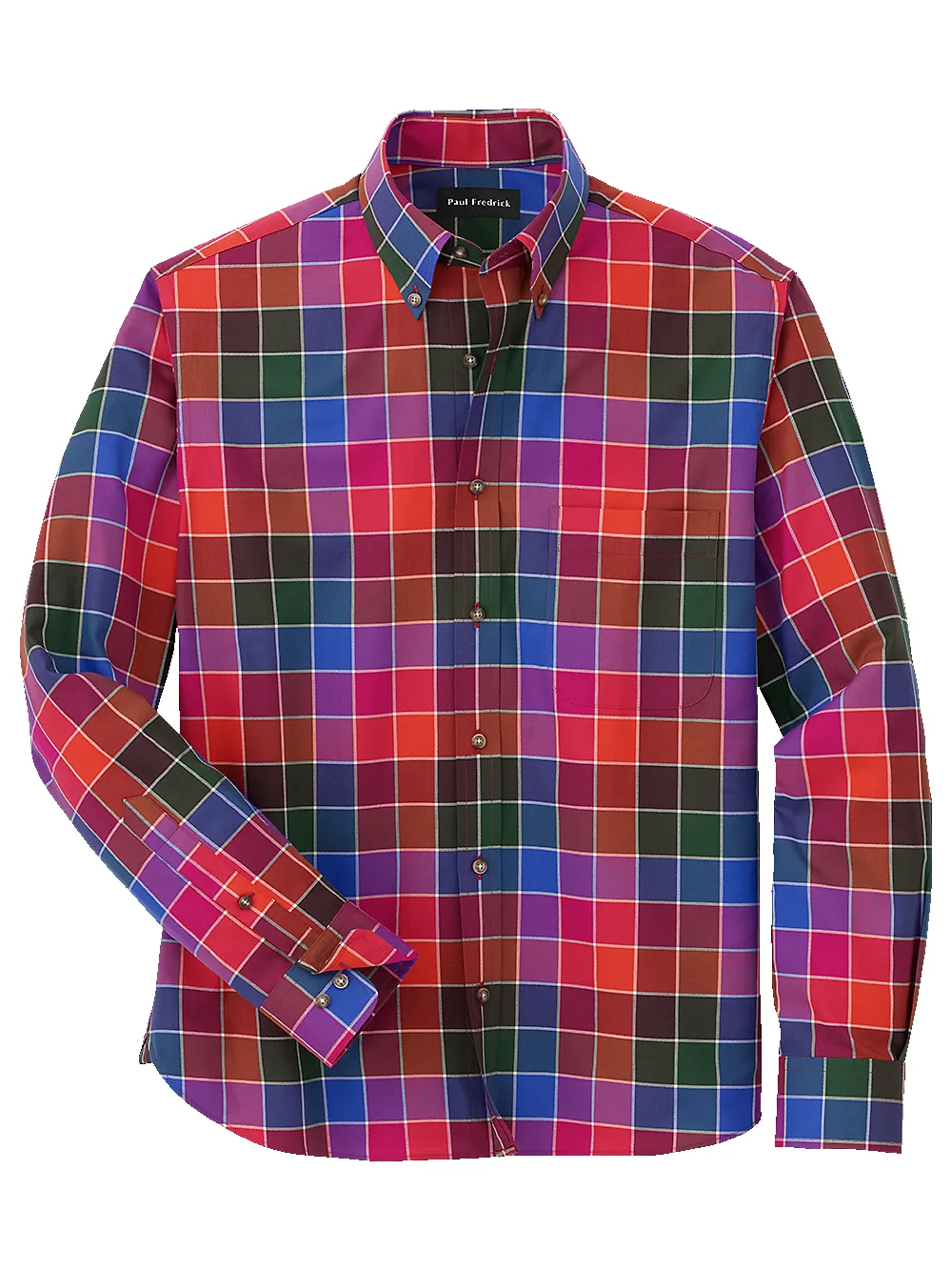 Cotton Buffalo Plaid Casual Shirt - Multi sold by Paul Fredrick