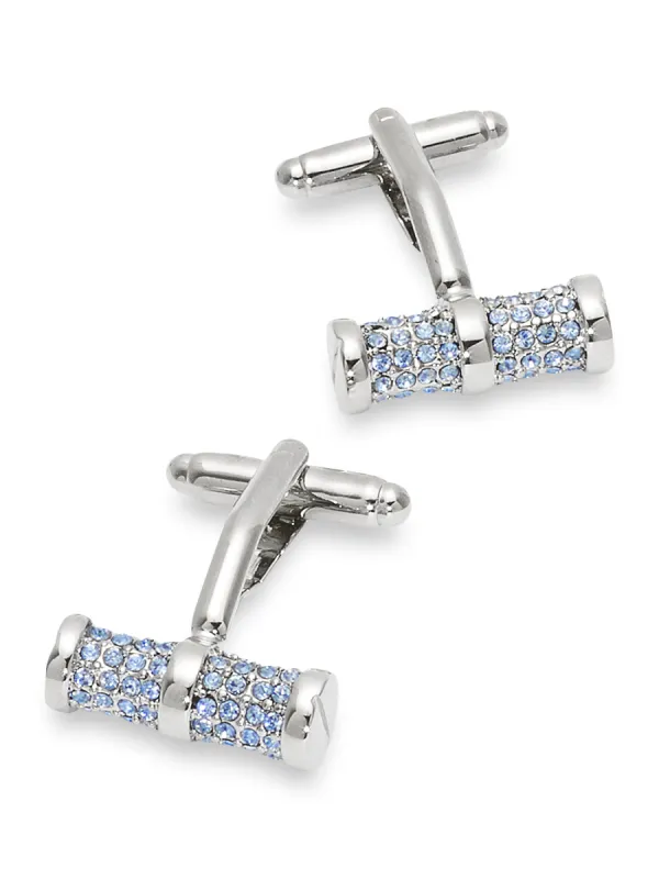 Swarovski Crystal Studded Bar Cufflinks sold by Paul Fredrick