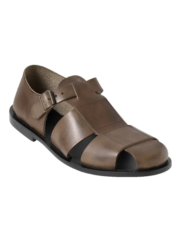 Ezra Fisherman Sandal - Taupe sold by Paul Fredrick