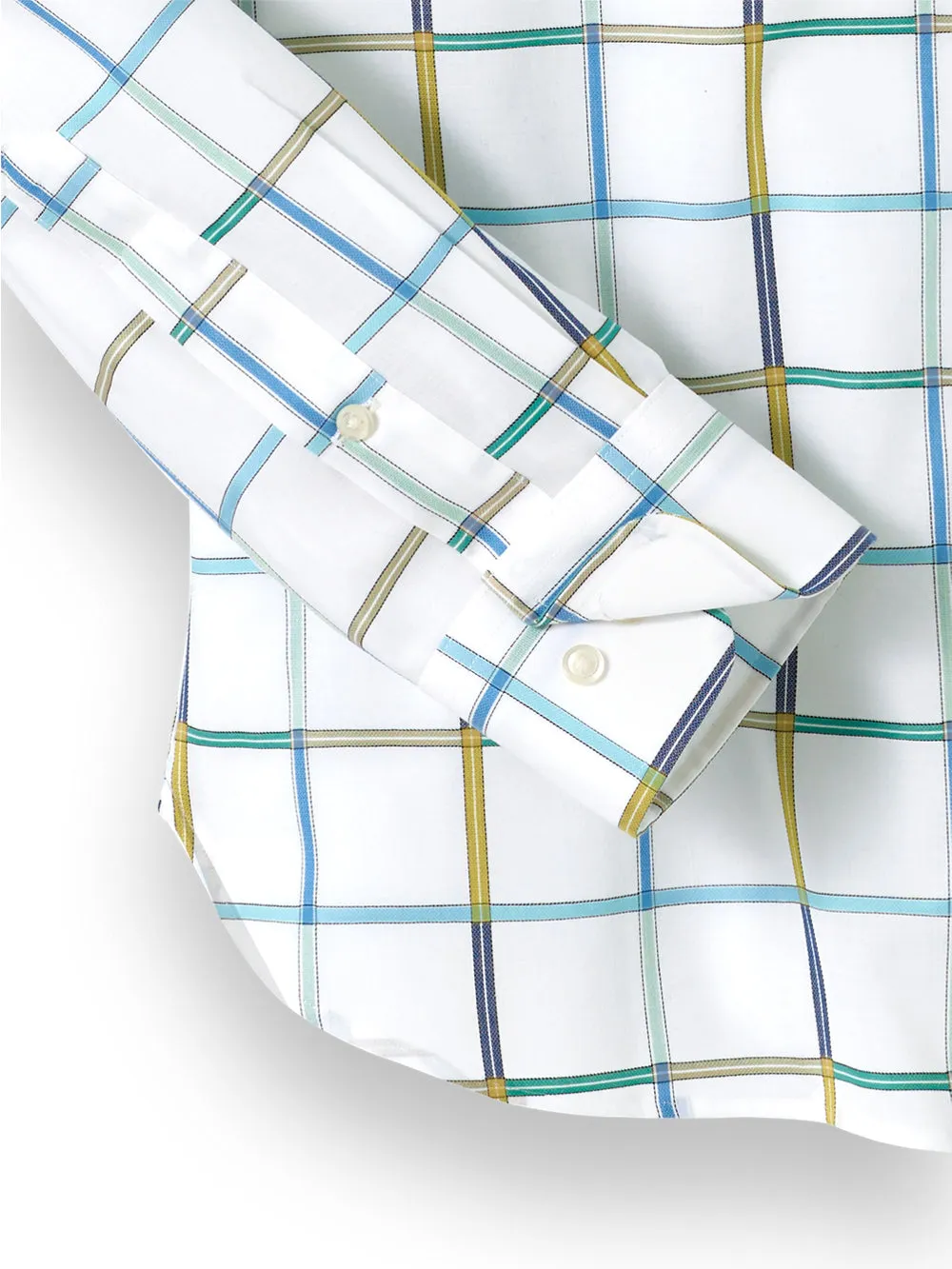 Cotton Windowpane Casual Shirt sold by Paul Fredrick product image thumbnail 3