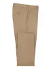 Non Iron Chino Flat Front Pants - Dark Khaki sold by Paul Fredrick
