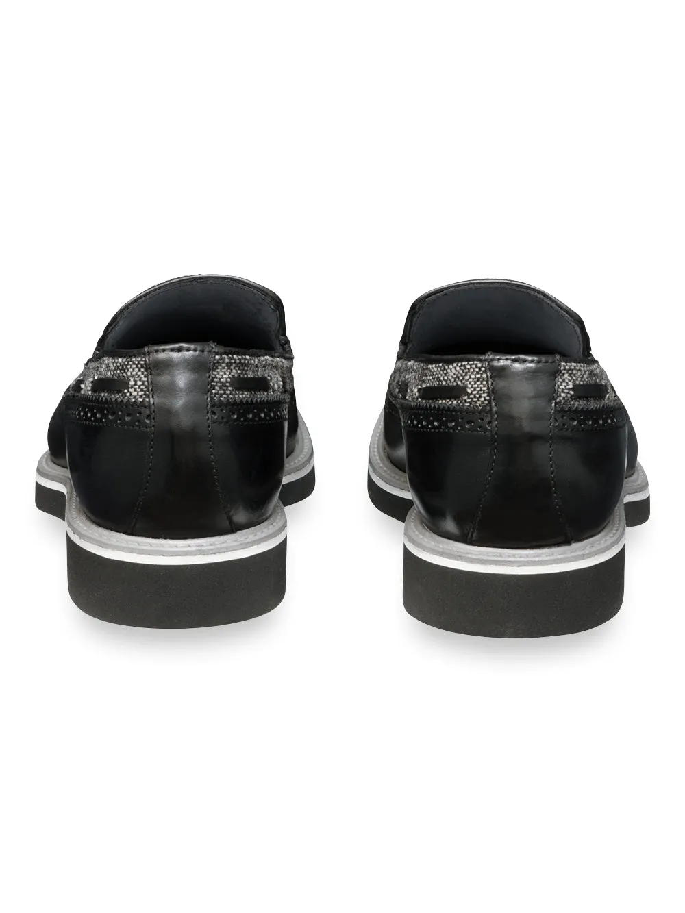 Mitchell Tassel Loafer - Black/grey sold by Paul Fredrick product image thumbnail 4