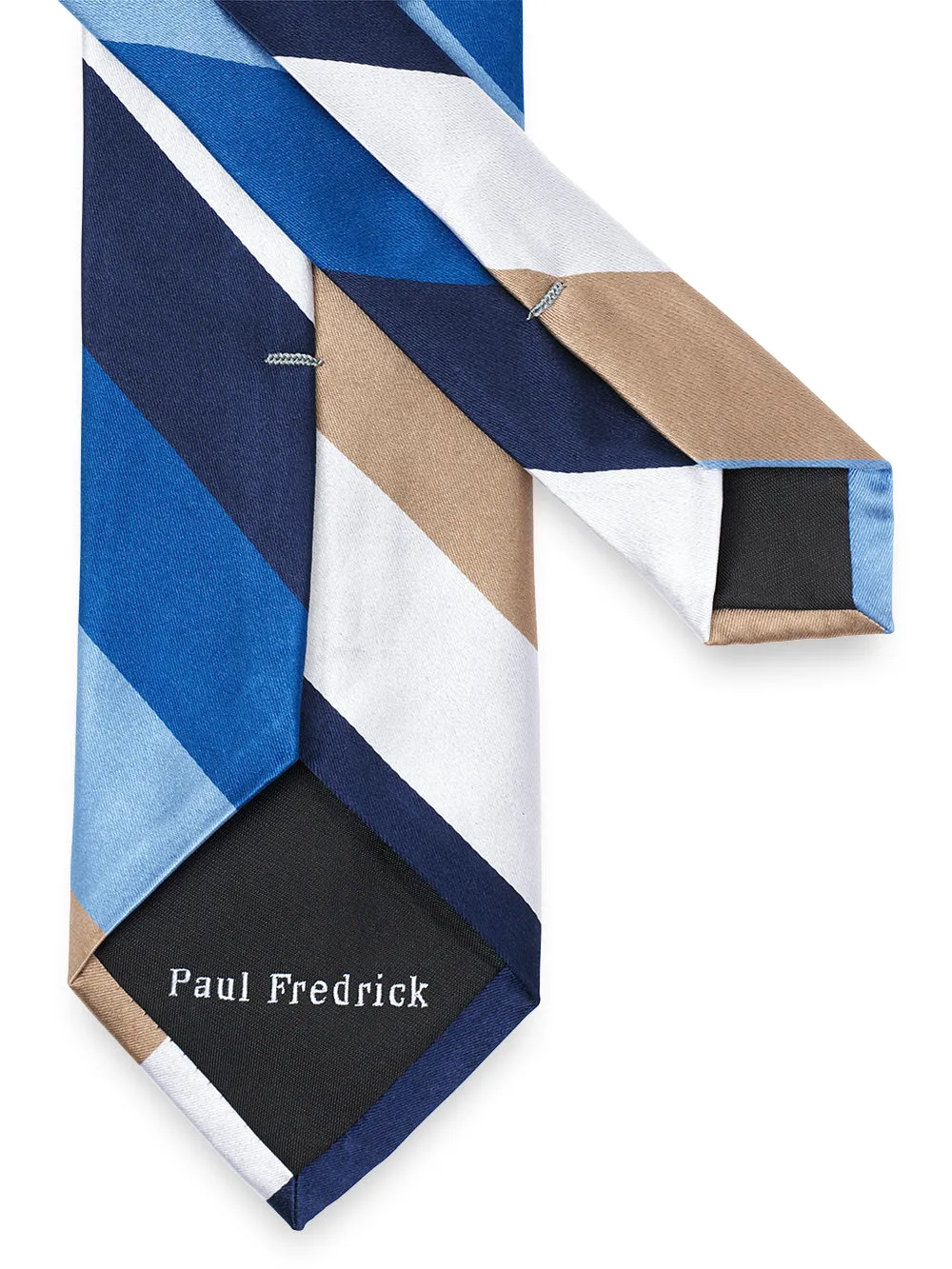 Stripe Woven Silk Tie sold by Paul Fredrick product image thumbnail 3