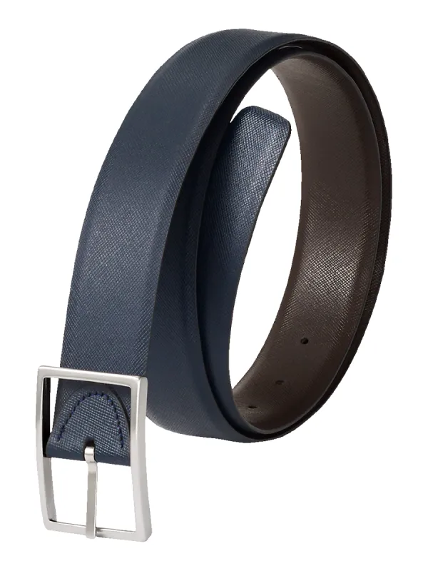Anderson Reversible Belt - Navy/brown sold by Paul Fredrick